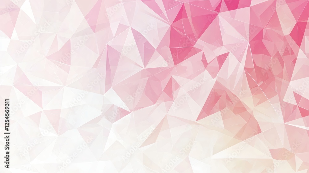 Poster abstract geometric background with pink and white gradient for modern design and decoration