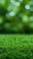 Naklejka premium Vibrant Green Grass Background Image