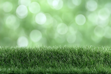 Green Grass Background Image with Bokeh