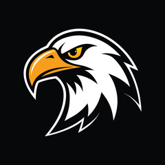 Eagle head mascot logo vector illustration