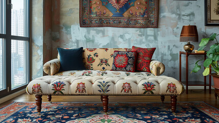 Modern Upholstered Ottoman Stool &ndash; Stylish Home Furniture Accent