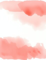 Obraz premium Abstract Watercolor Painting in Pastel Coral Colors on White Background