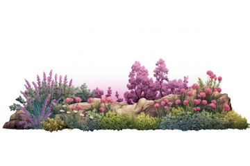 Obraz premium Flower landscape lavender outdoors.