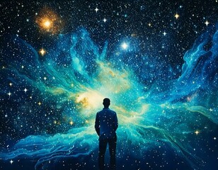 Obraz premium A Galaxy of Stars in the Infinite Cosmos