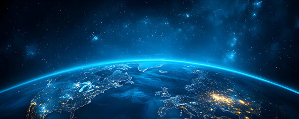 Obraz premium Earth's Night Lights from Space