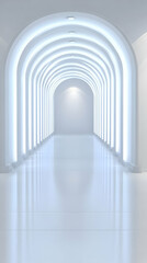 Obraz premium White Archway 3D Background Render