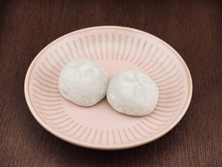 아시아 음식 달콤한 찹쌀떡 