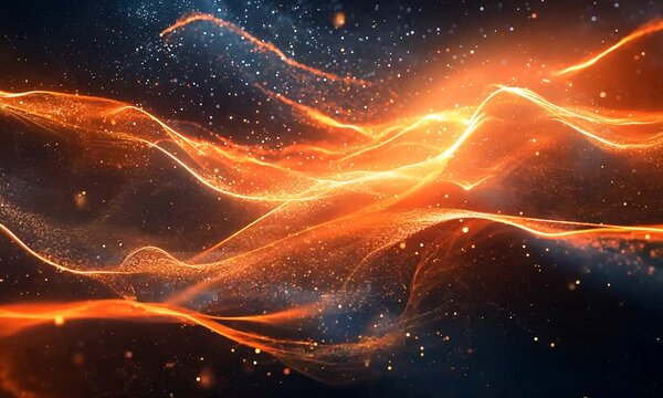 Cosmic Scatter Plot   Glowing Celestial Constellations in a Dynamic Digital Universe