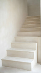 White Staircase Interior Illustration