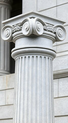 Ionic Column Architectural Detail Photo