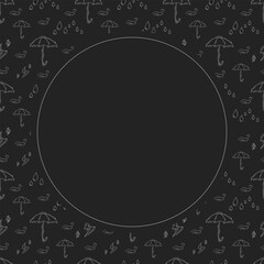 weather frame. doodle weather square frame. hand drawn weather frame background. weather background