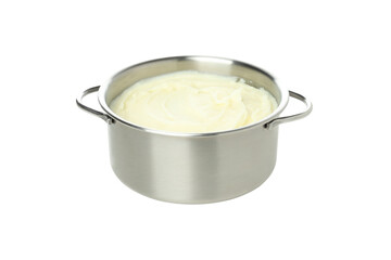 PNG, Mashed potatoes in pan, isolated on white background