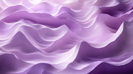 Obraz premium Abstract waves of soft lavender hues undulating gracefully, creating a serene backdrop