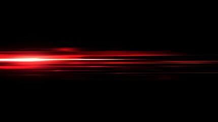 Fototapeta premium Abstract Red Light Streaks on Black Background