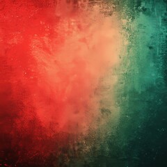 Fototapeta premium Neon Red and Green Gradient Background with a Grainy Texture, Generative AI