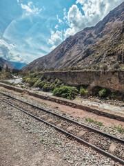 Fototapeta premium Views from the Train to Machu Picchu 