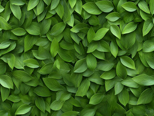 Obraz premium Lush Green Leaf Background 3D Illustration