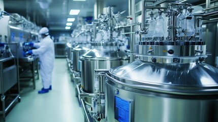Engineers developing bioprocessing machines for the pharmaceutical industry.