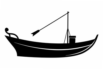 viking ship  silhouette