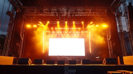 Illuminated Concert Stage: A Spectacular Setup