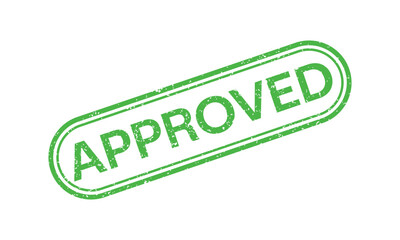 Approved Stamp vector isolated on white background