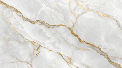 Luxurious White Marble with Gold Veins
