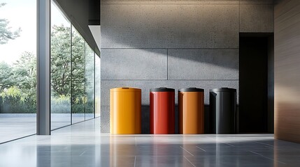 Modern Office Recycling Bins: Stylish and Sustainable Waste Management Solution