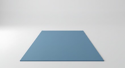 Blue Surface on White Background for Product Display or Presentation