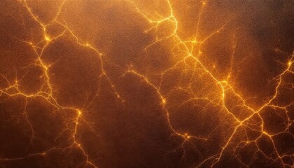 Obraz premium Abstract fiery lightning pattern on brown textured background