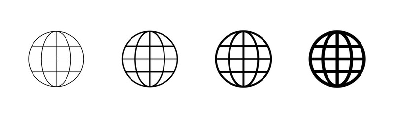 Web icon vector isolated on white background. Website vector icon. Internet world vector