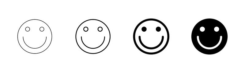 Smile icon vector isolated on white background. Smile vector icon. Emoticon Icon vector. Emoji