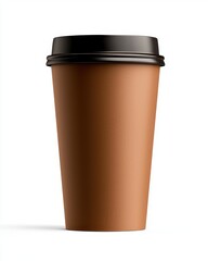 Empty coffee cup ready for branding or advertising, perfect for beverage promotions and coffee shop marketing.