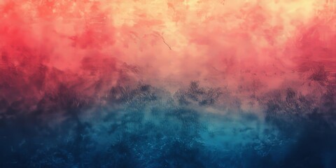 Fototapeta premium Bright Blue and Red Gradient with a Grainy Texture, Generative AI