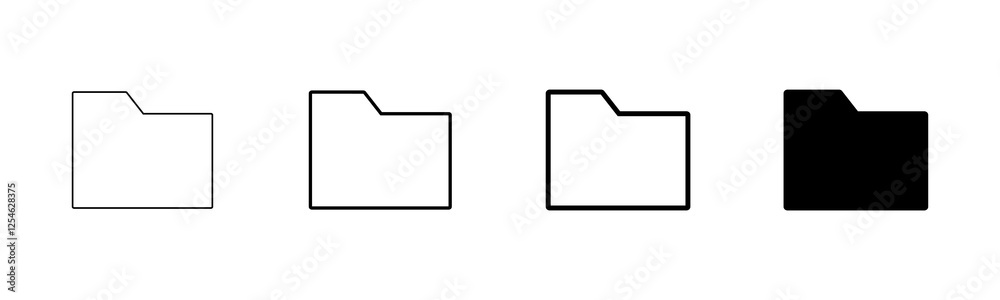Poster folder icon vector isolated on white background. folder and documents icon. icon archive