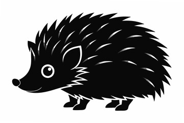 hedgehog  silhouette illustration
