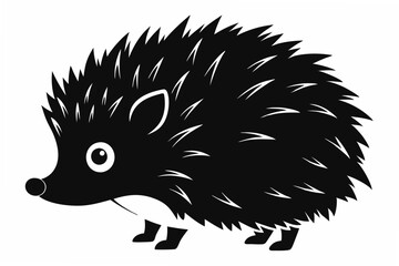hedgehog  silhouette illustration