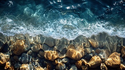 Clear water floating very amazing scene 