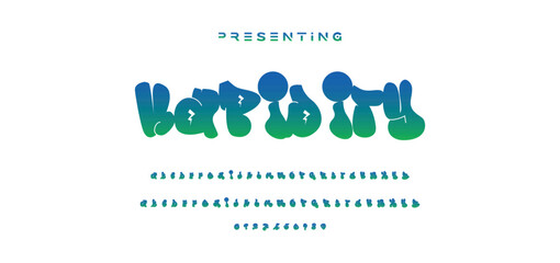 Graffiti 3D text effect, editable text and colorful text style.