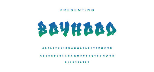 Graffiti 3D text effect, editable text and colorful text style.