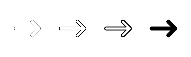 Obraz premium Arrow icon vector isolated on white background. Arrow symbol. Arrow vector icon