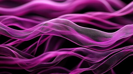 Obraz premium Abstract Pink And Purple Digital Waves