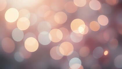 Obraz premium Soft bokeh lights with warm tones and gentle glow