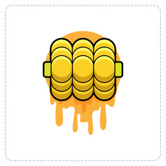 CHESEE CORN LOGO DESIGN ILLUSTRATOR