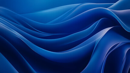 Blue background with wavy lines and glowing tulip shapes in a dramatic design