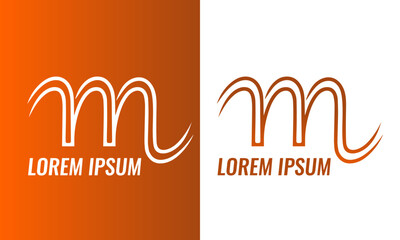 Modern Abstract M Letter Logo Design