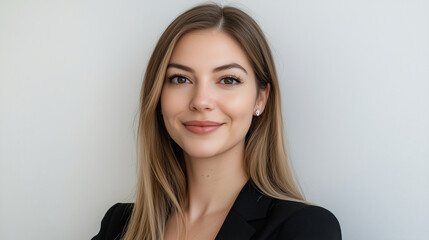 Naklejka premium A young woman in corporate attire