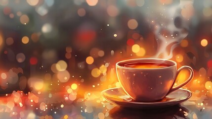 Warm Drink, Cozy Night Lights