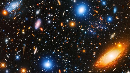 A vibrant and mesmerizing glimpse into the vast depths of the cosmos