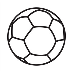 Obraz premium football vector black and white