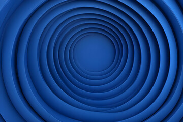Abstract 3D Blue Concentric Circles Background